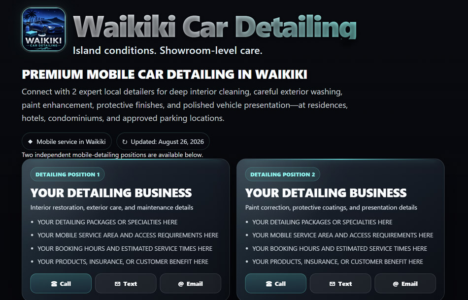 Waikiki Car Detailing