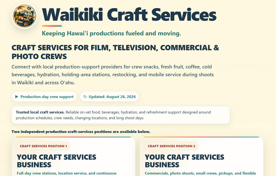 Waikiki Craft Services