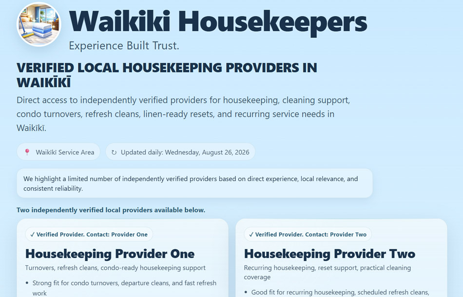 Waikiki Housekeepers
