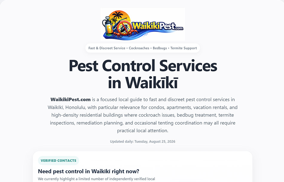 Waikiki pest-control services