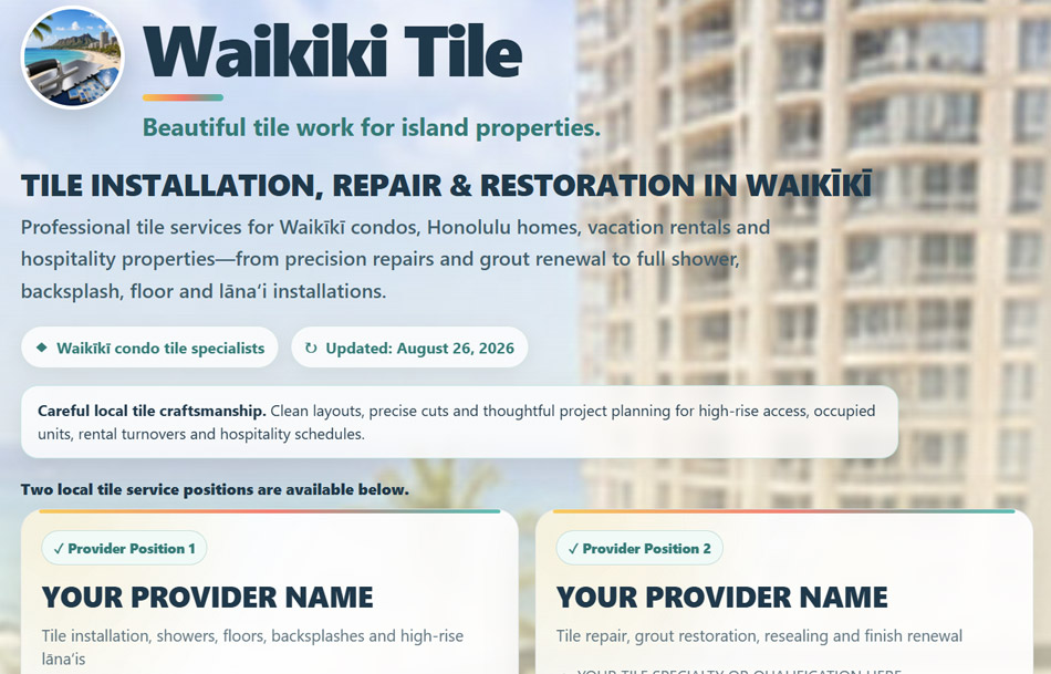 Waikiki Tile Services